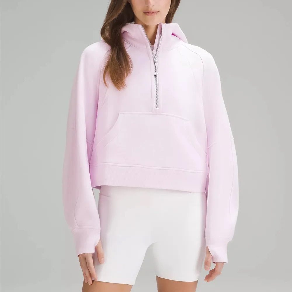 LULULEMON PINK SCUBA HALF ZIP